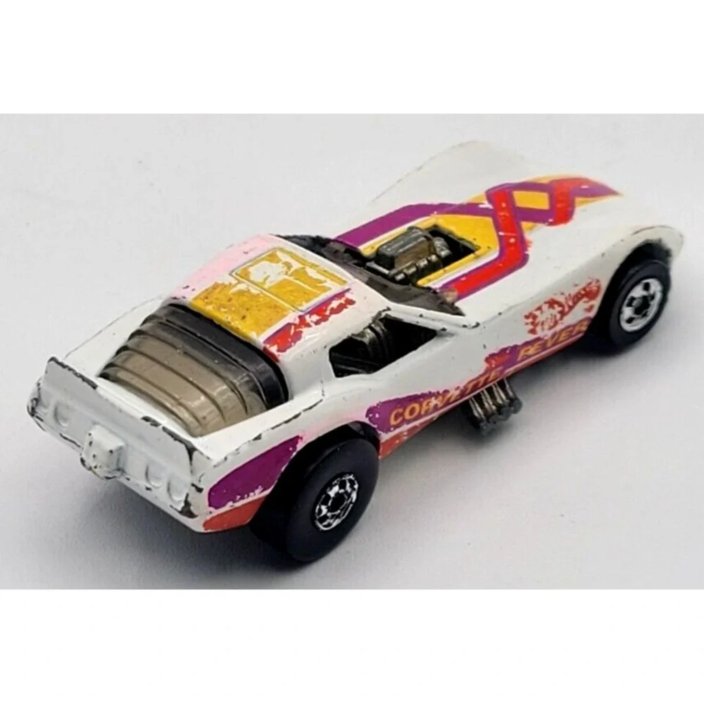 VINTAGE 1977 MATTEL HOT WHEELES CORVETTE FEVER FUNNY CAR‎ WHITE